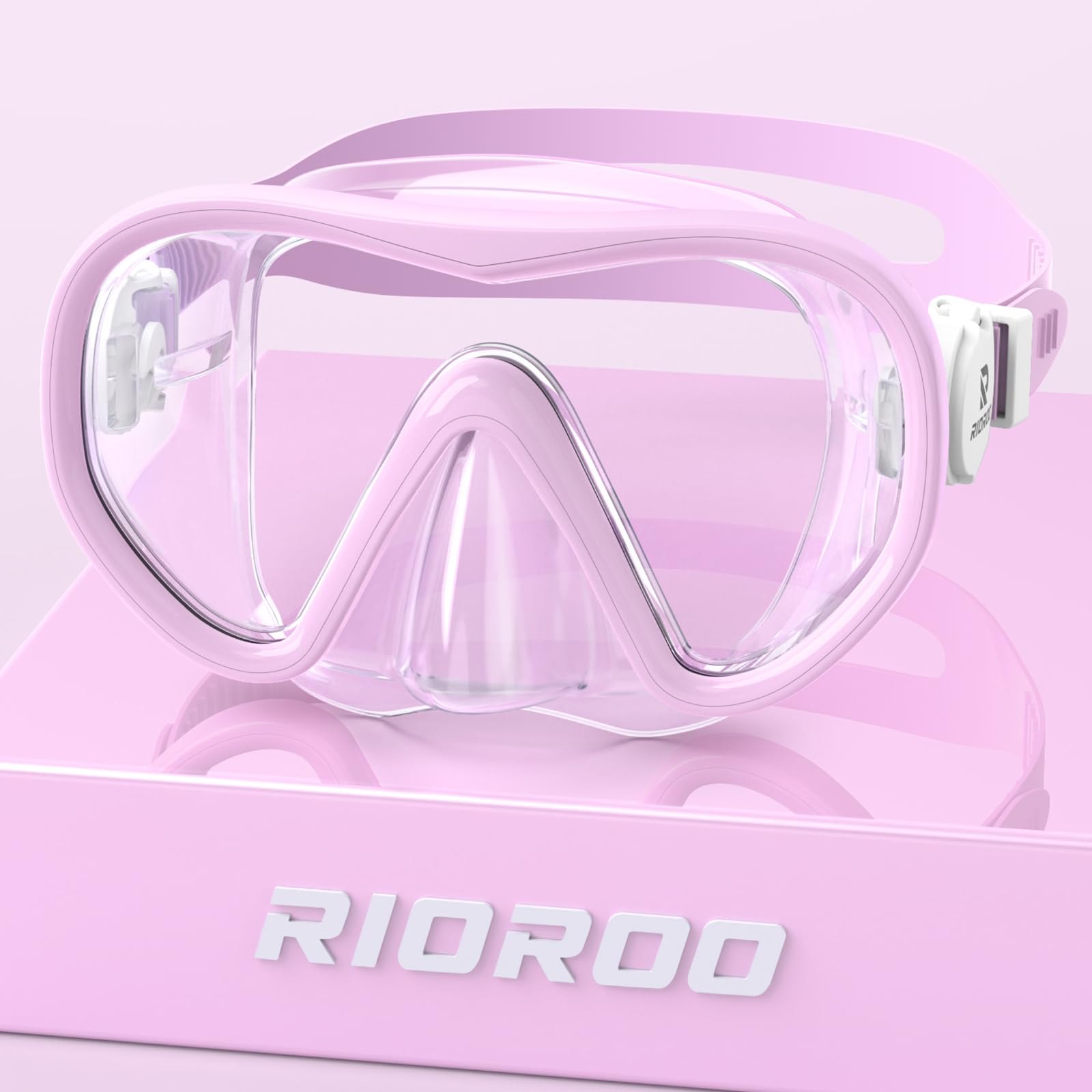 RIOROO Taucherbrille Kinder, 180° HD Panorama, Anti-Nebel & Leck-Proof Schwimmbrille, geeignet für Kinder im Alter von 4-16 Jahren