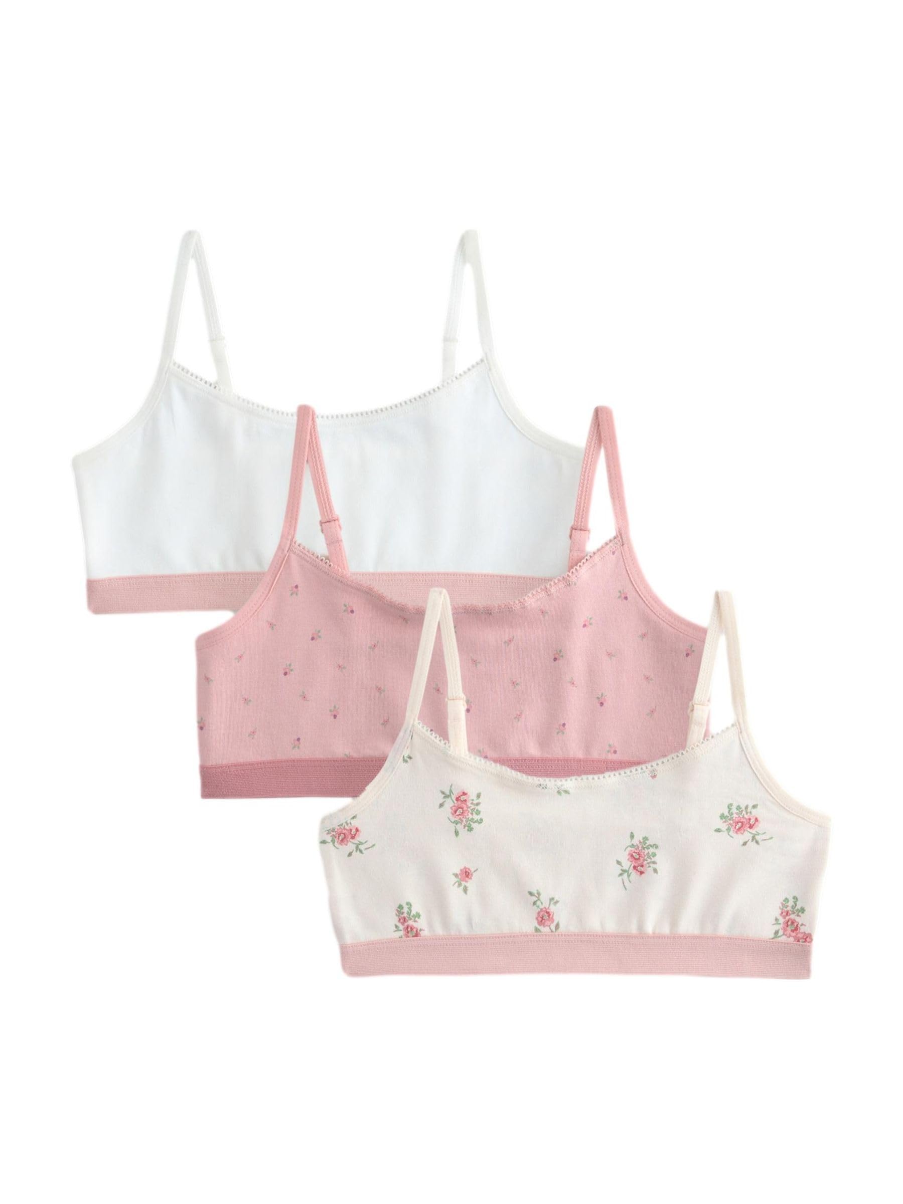 Next Pink Crop Tops 3 Pack (5-16yrs)