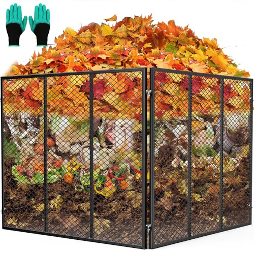 172‑Gallon Metal Wire Mesh Compost Bin Waterproof Rust‑Proof