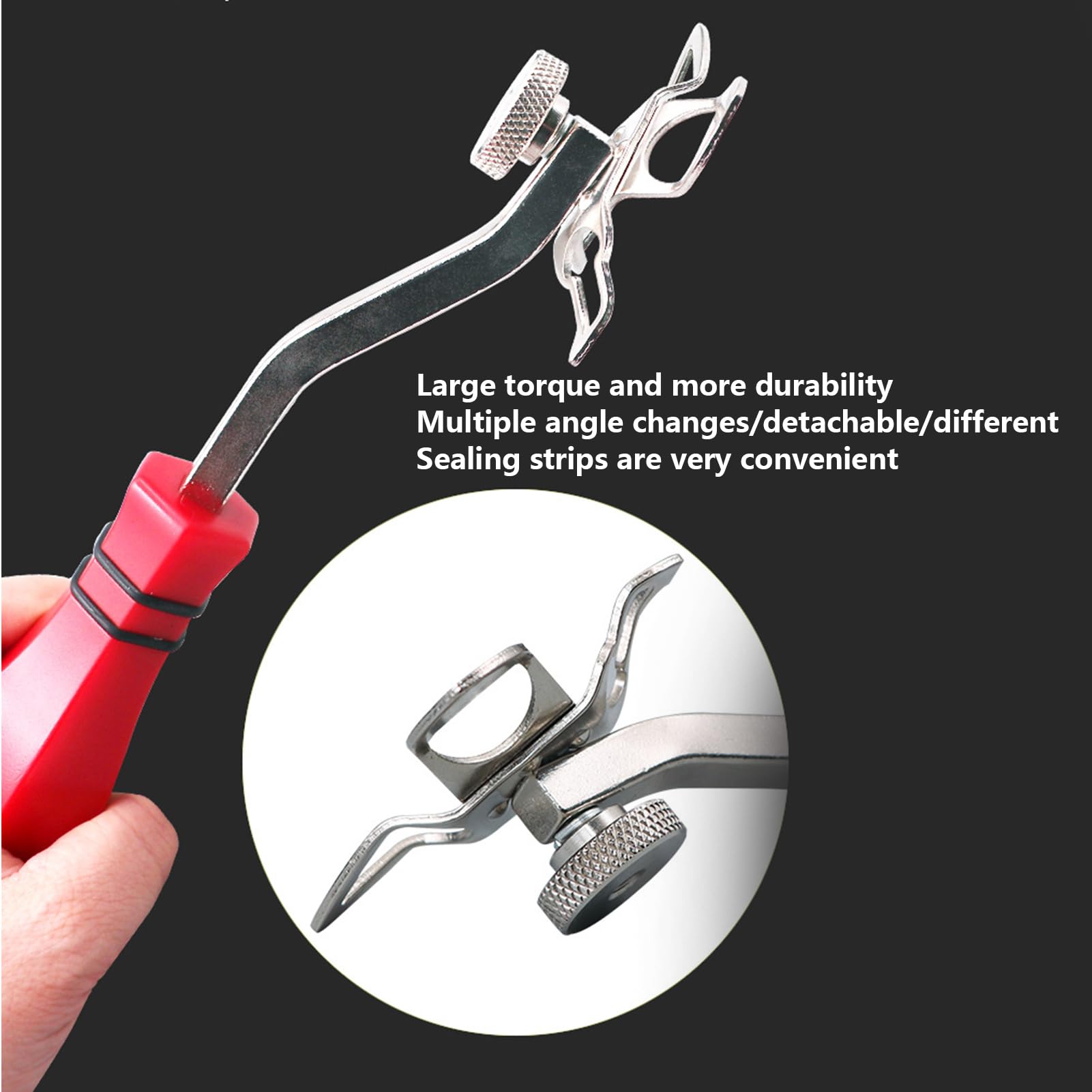 Striscia Bloccaggio Parabrezza Auto - Utensile Riparazione Con 4 Teste Intercambiabili - Foto 10