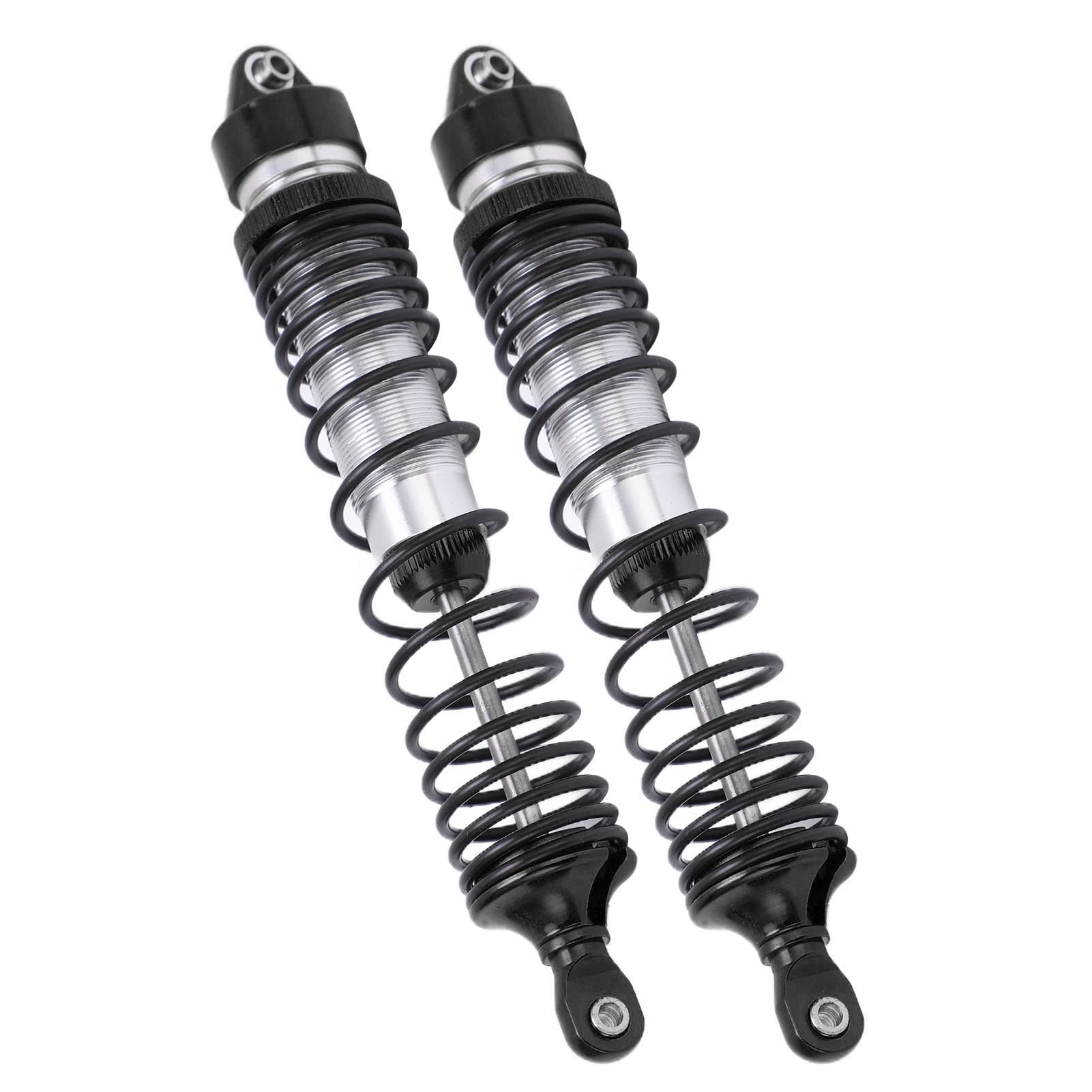 2 szt. Amortyzatory samochodowe RC Amortyzator ze stopu aluminium Zmontowane części zamienne do Traxxas UDR (Black)