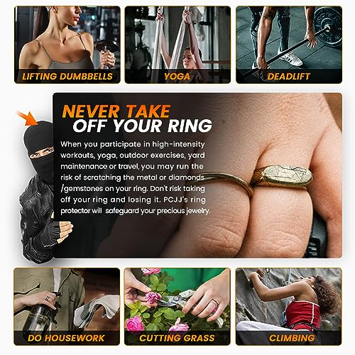4PCS Heart-Shaped Silicone Ring Covers for Oura Ring Protector, Gym-Ready Guards for Women & Men, Anti-Slip Design for Working Out (US4-14)2