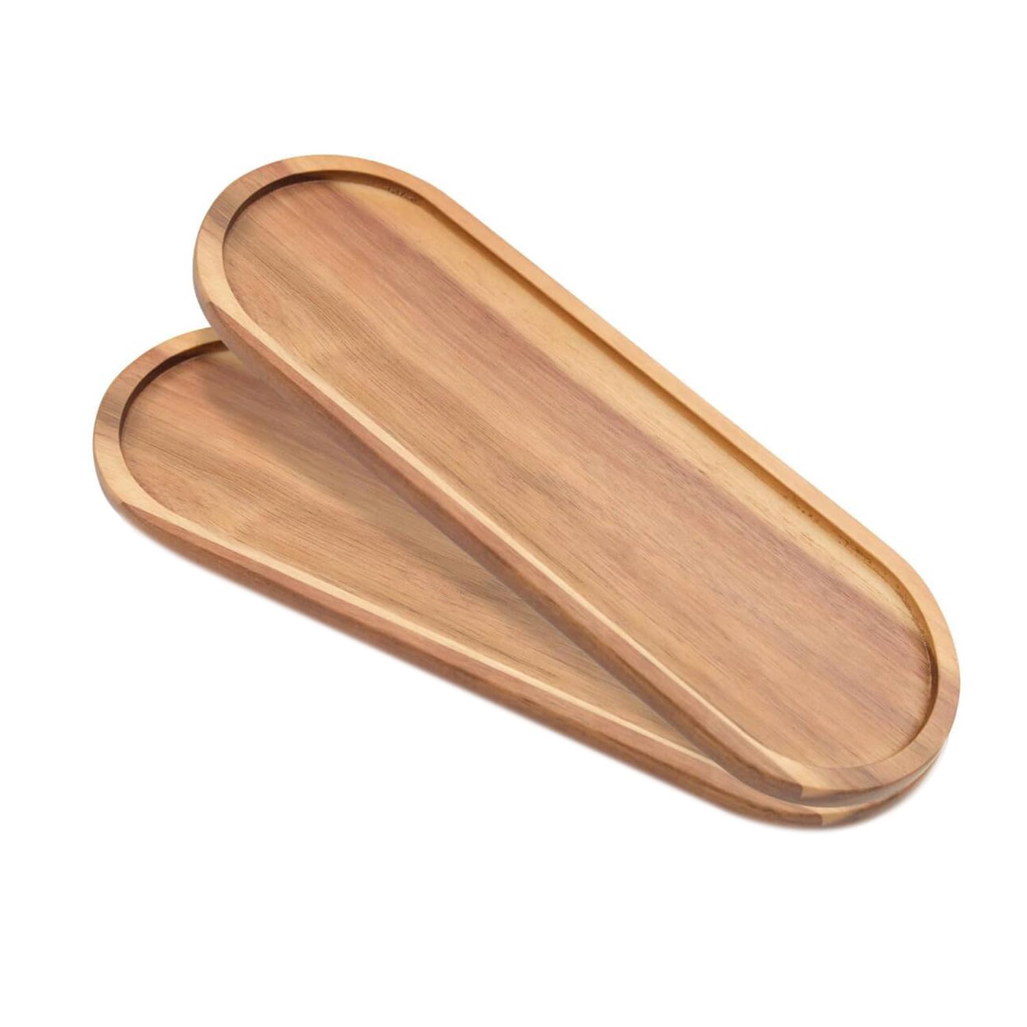 Plates 35 x11cm Bathroom Vanity Wood Trays for Home Decor - for Counter Wood Small Decorative Tray, Kitchen Soap Tray,Comestic Holder Bathtub Organizer (35 x11cm) (1)