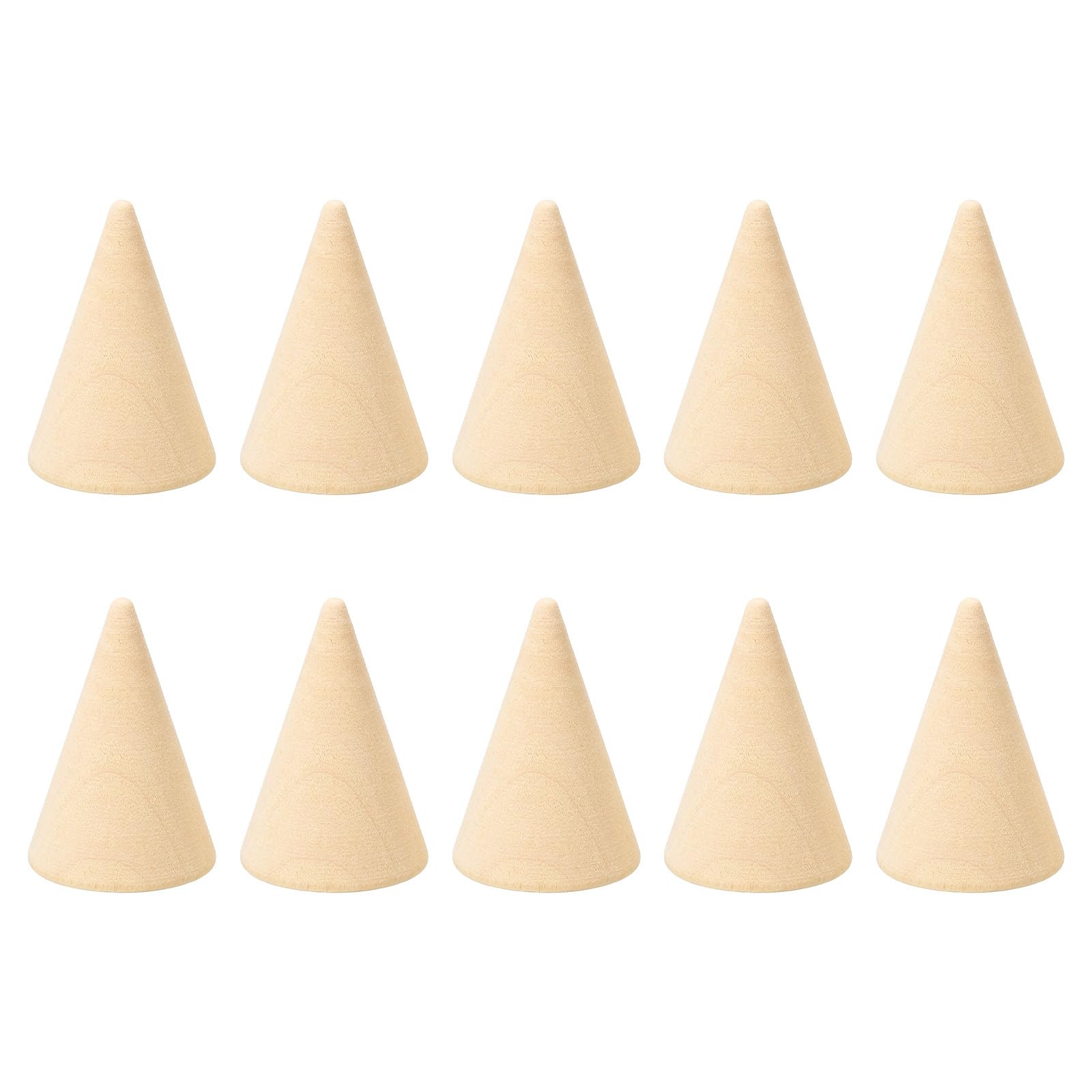 Cône anneau bois pour organiser les bagues sur une coiffeuse PATIKIL