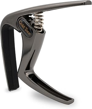 Gold Tone Swift Capo for Banjo, Ukulele, Mandolin, Tenor Guitar - Radiused or Flat Black