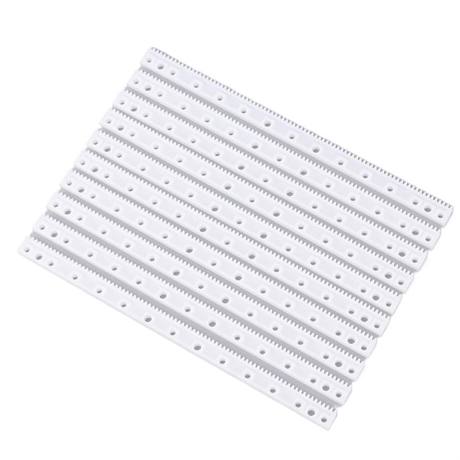 Shaft Pinion 10pcs Plastic Gear Rack 8mm Width 125mm Length Drive Sprocket Transmission Racks Synchronous Wheel Gear Rack DIY Toy Bar Motor Transmission