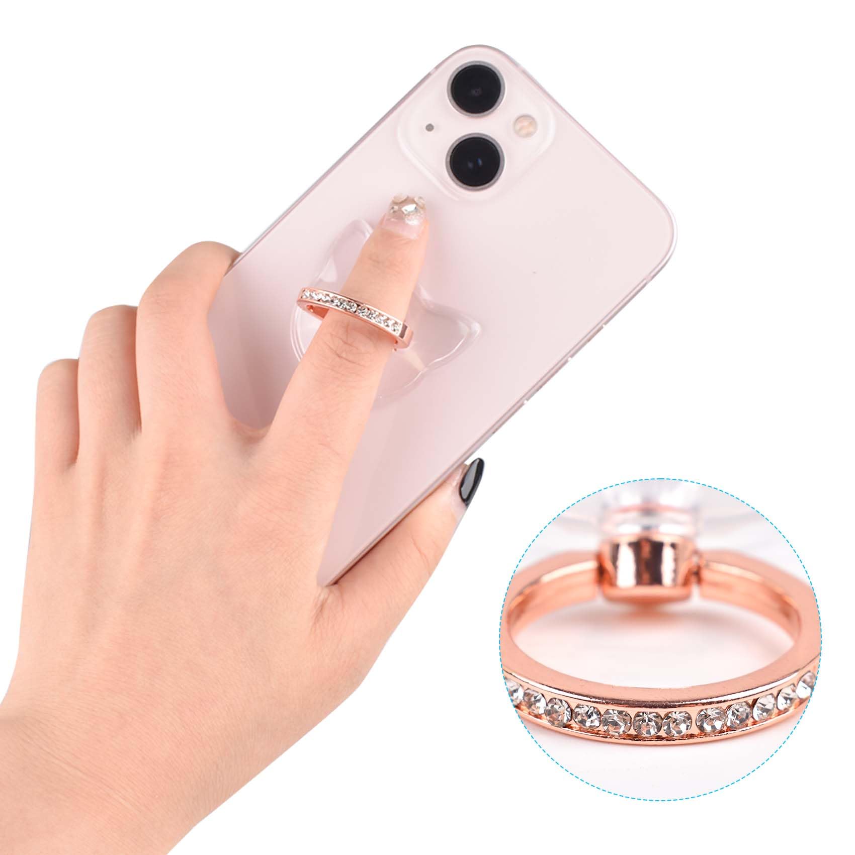 Anneau Support Pop-up Pour Téléphone - Rotate 360°, Grip Antidérapant, Compatible Avec La Plupart Des Smartphones