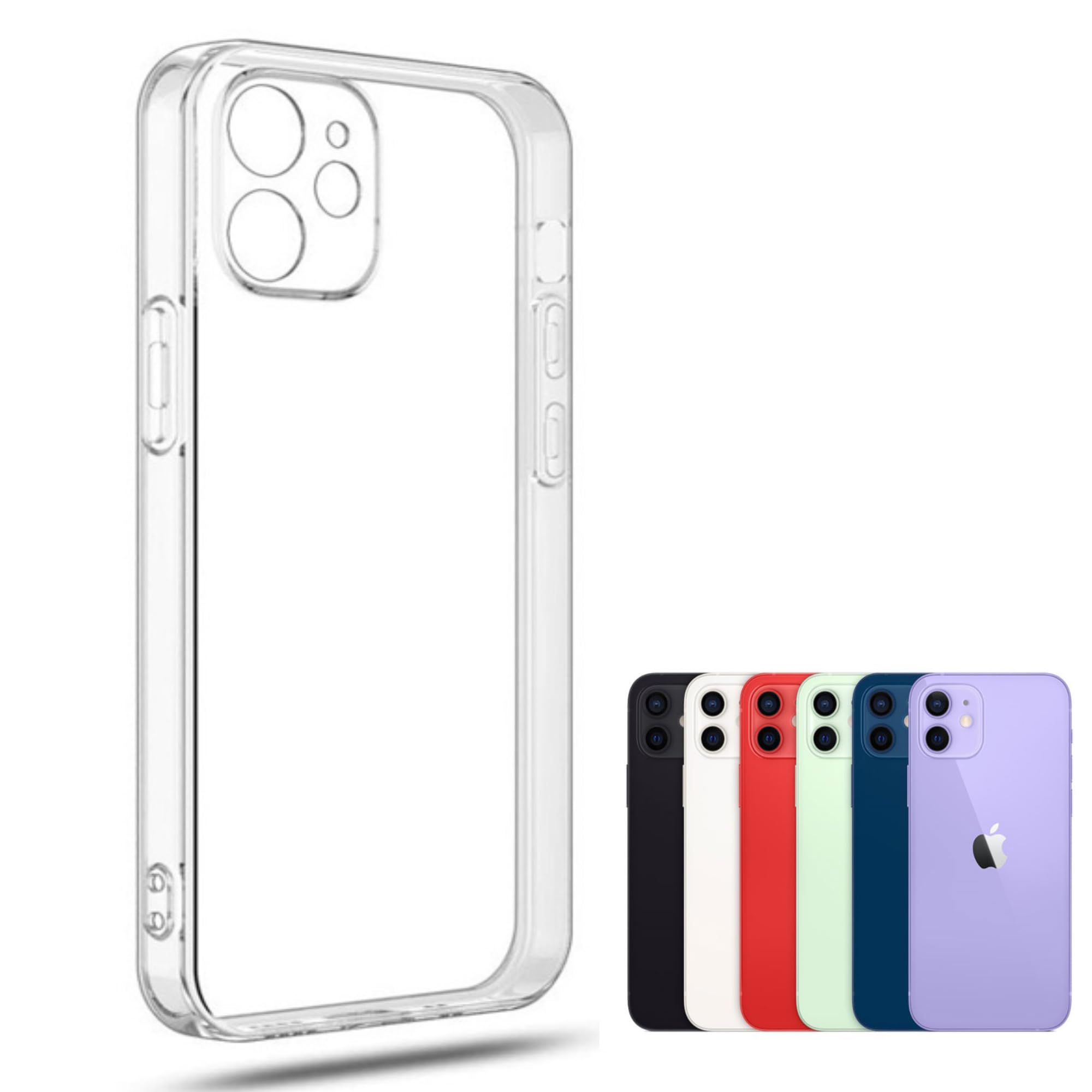 iPhone12本体と透明ケース iPhone 12 iPhone12 Pro ケース カバー アイフォン12プロ クリア
