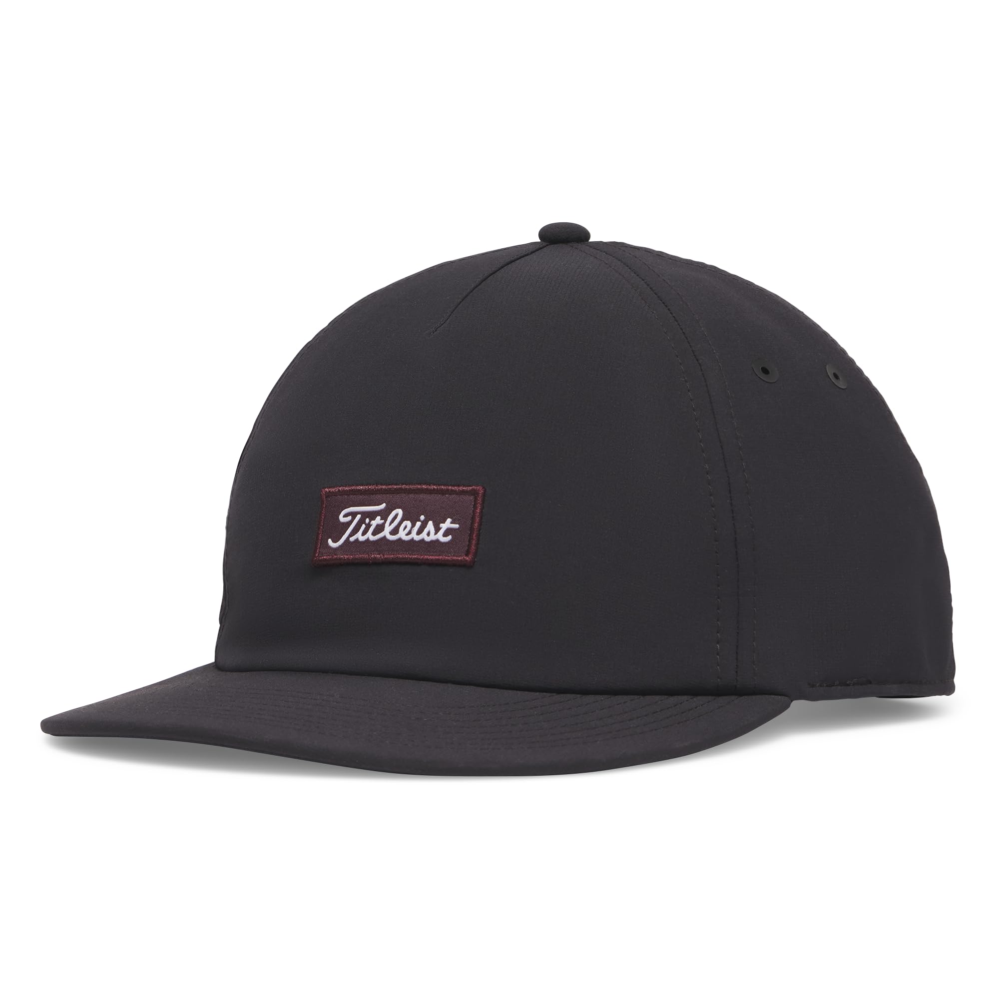Titleist Santa Cruz Kick Back Golf Cap, Adjustable, Black/Merlot