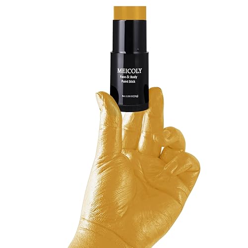 Vista 38 de MEICOLY Pintura facial naranja para el cuerpo (1.06 onzas), pintura facial crema para Halloween, calabaza, tigre, efectos especiales, maquillaje