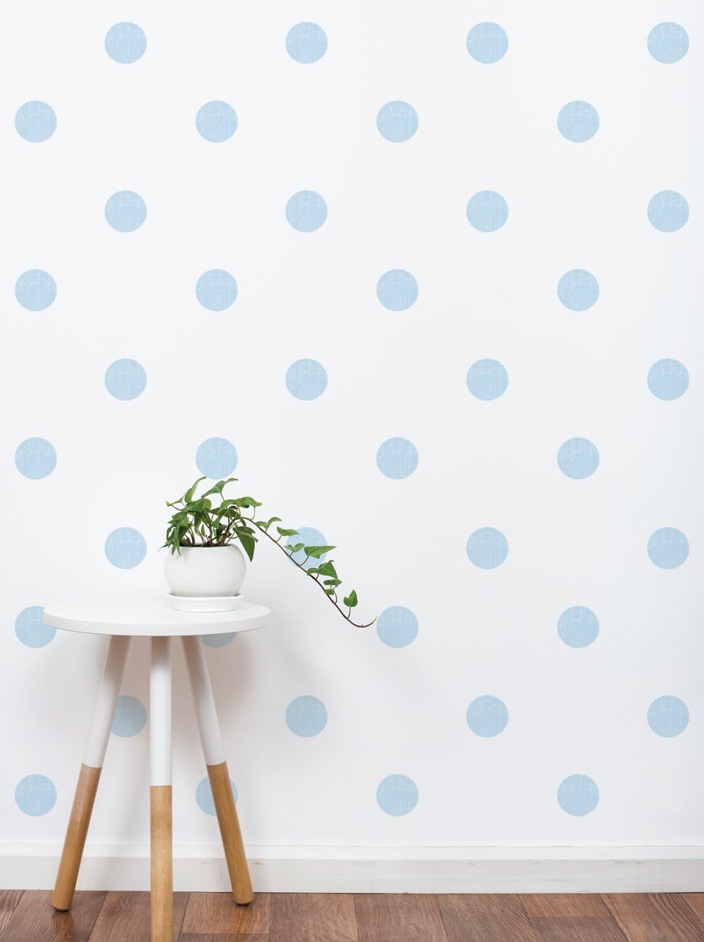 Textured Dots Vinyl Wall Sticker, 3 Inch - Navy - by Simple Shapes