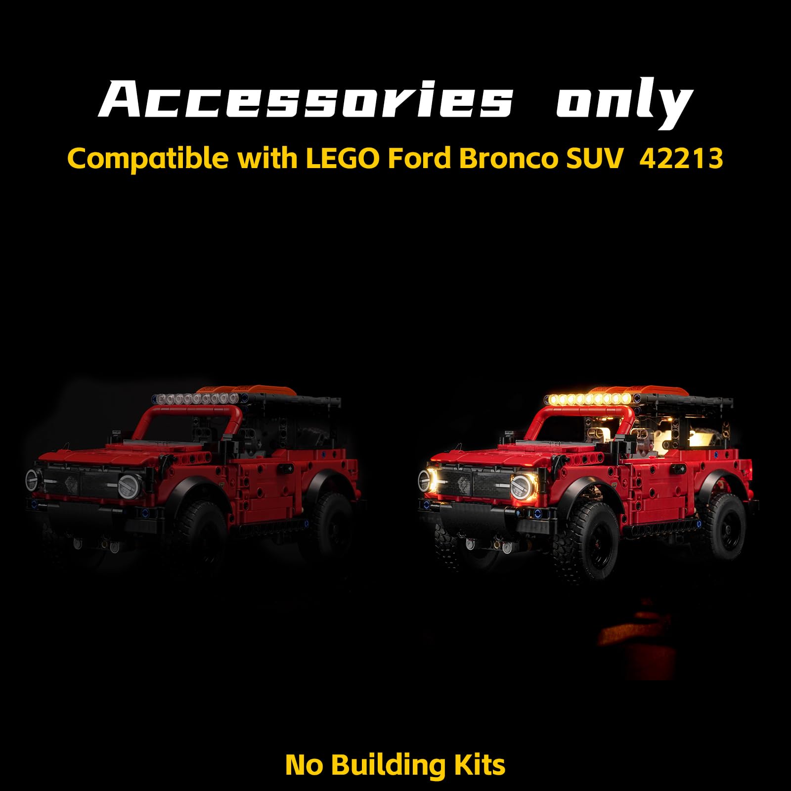 Light Kit Compatible with Lego 42213 Ford Bronco SUV (No Model) - Image 4