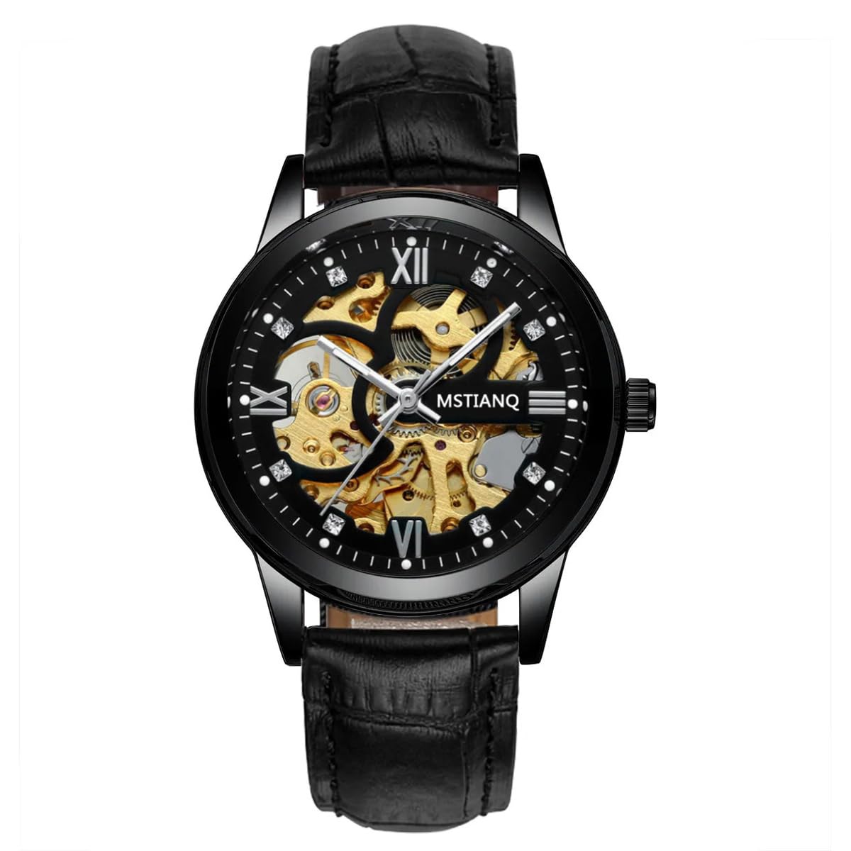 CHENXI Luxury Business Steel Strap Analogue Multicolour Dial Watch Original Automatic Mechanical Skeleton Transparent Mechanical Watch For Men (Option #2, Black, Stainless Steel) (B0CB1PTP3S) Amazon Price History, Amazon Price Tracker