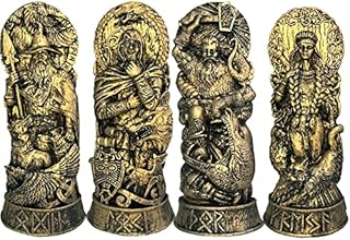 O·Lankeji Freya Statue Norse Gods Resin Altar Statues Antique Greek Mythology Gods Statue Scandinavian Pantheons Gods Sculpture for Home Collection Bookcase Orament Gift (Size : E)