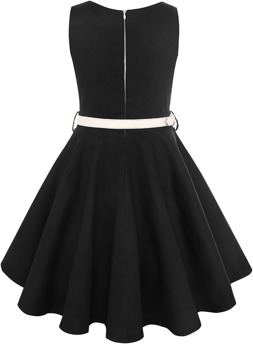 Girls Vintage Polka Dot Swing Party Dress with Liberia Ubuy