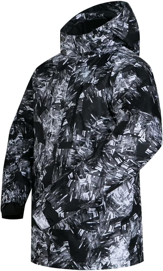 Mens Ski Jacket and Pants Set Ski Suit Winter Waterproof Windproof Hooded Snow Coat 2 Pieces Snowboarding Snowsuits - Image 4