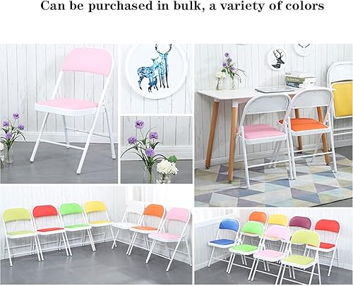 Miniatura 4 de Folding Chairs Muebles de metal para comedor, sala de estar, oficina, conferencias, silla de entrenamiento, silla de computadora, silla