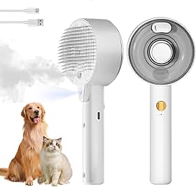 Escova Pet Vapor Gatos Cachorros Premium 4em1 Removedor de Pelos Massagem e Cuidad