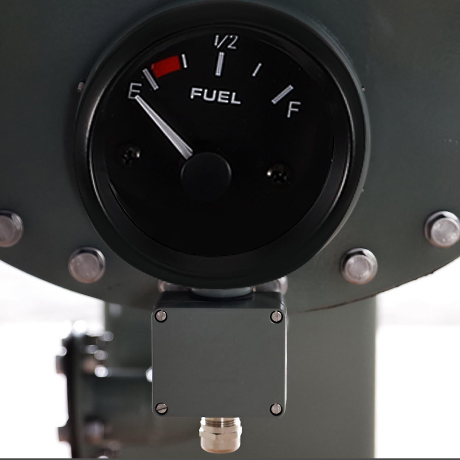 Jauge à Carburant Automobile 12V 52 MM Noire Indicateur à Aiguille et Flotteur Accessoire de Remplacement pour Véhicule Compatible Voitures et Utilitaires