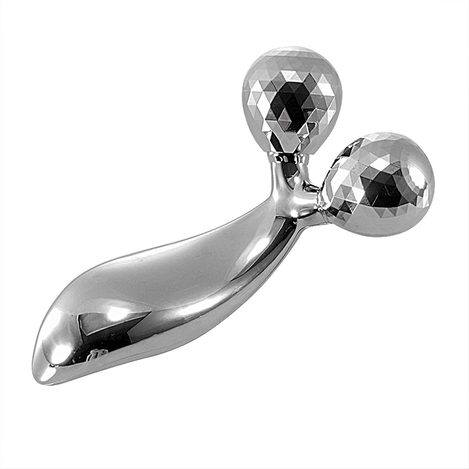 Urbobox 3D Measation Roller, Face Roller - Body Massage Machine For Pain 360 Rotate Skin Lifting Rinkle Remover Manual Facial Massage - Unisex, Silver Urbobox 3D Measation Roller, Face Roller - Body Massage Machine For Pain 360 Rotate Skin Lifting Rinkle Remover Manual Facial Massage - Unisex, Silver