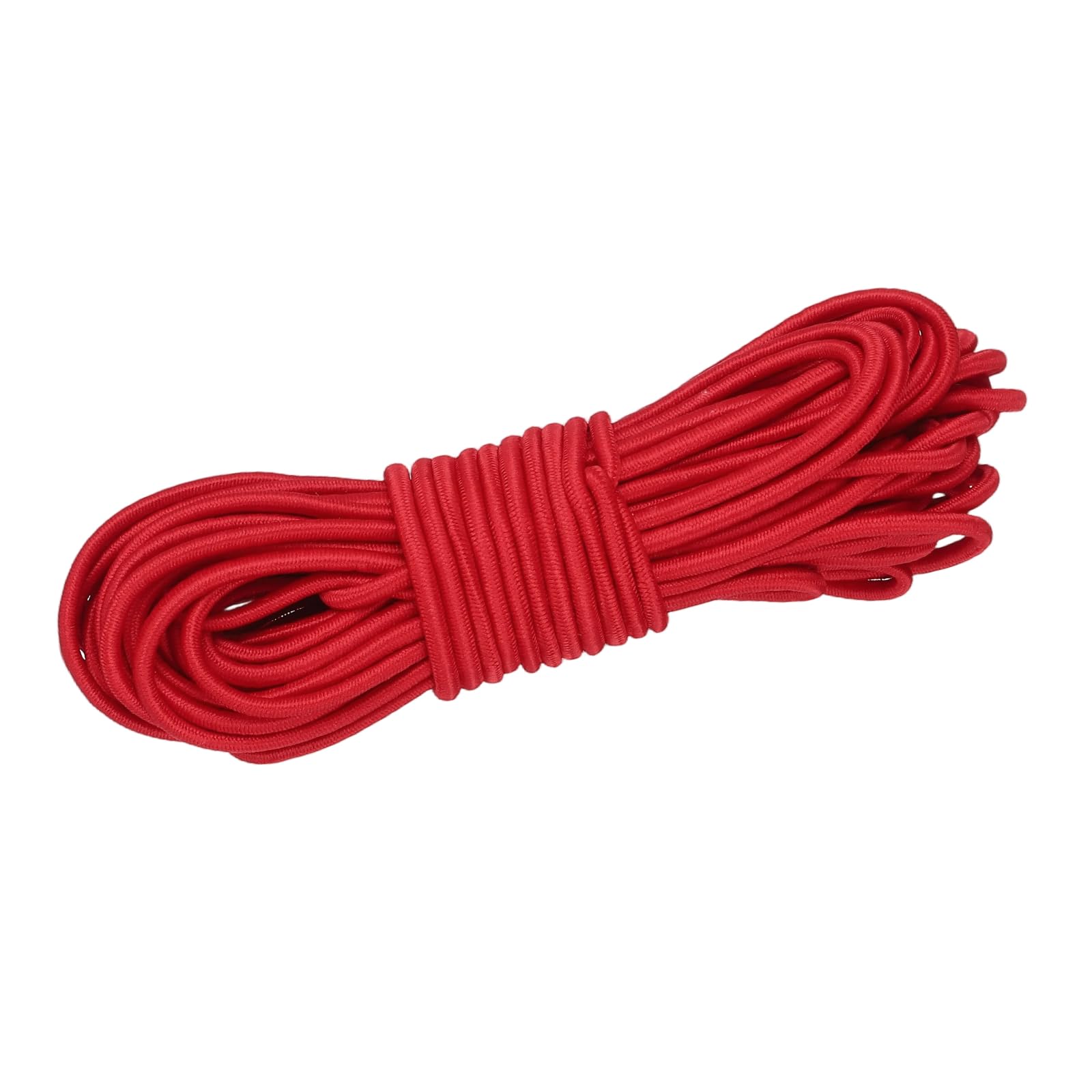 PATIKIL 2.5mm x 15m Elastic Bungee Shock Cords Marine Grade Kayak Stretch String Rope Tie Down Strap for Securing Luggage Moving Cargo DIY, Red