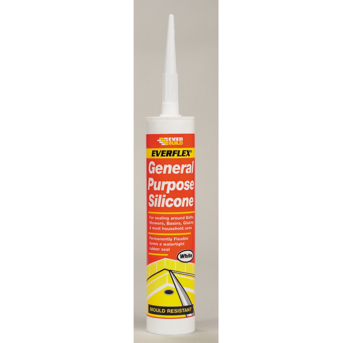 EverbuildGeneral Purpose Silicone Black 310ml EVBGPSBL