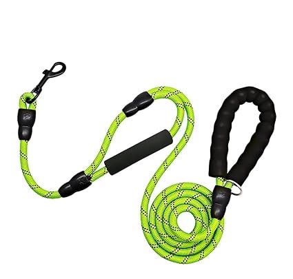 Heavy Duty Dog Leash with Traffic Pads Two Handles for Walking Training Safety Controlling (6-Foot) Leash, Comfortable and Thick Reflective Nylon Dog Leash, Suitable for Small, Medium and Large Dogs