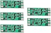 5pcs 3-12V Red and Blue Flashing LED Light Modules for Car or Electric Vehicle Safety-Warning and Night Visibility Enhancement