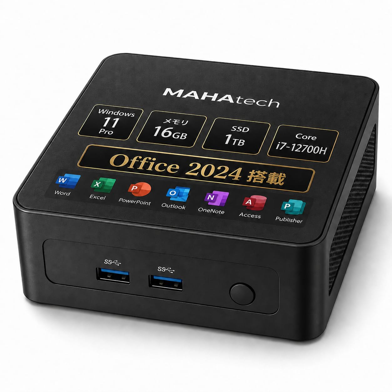 Amazon.co.jp: 【MAHAtech】ミニPC｜Office 2024｜第12世代 Core i7