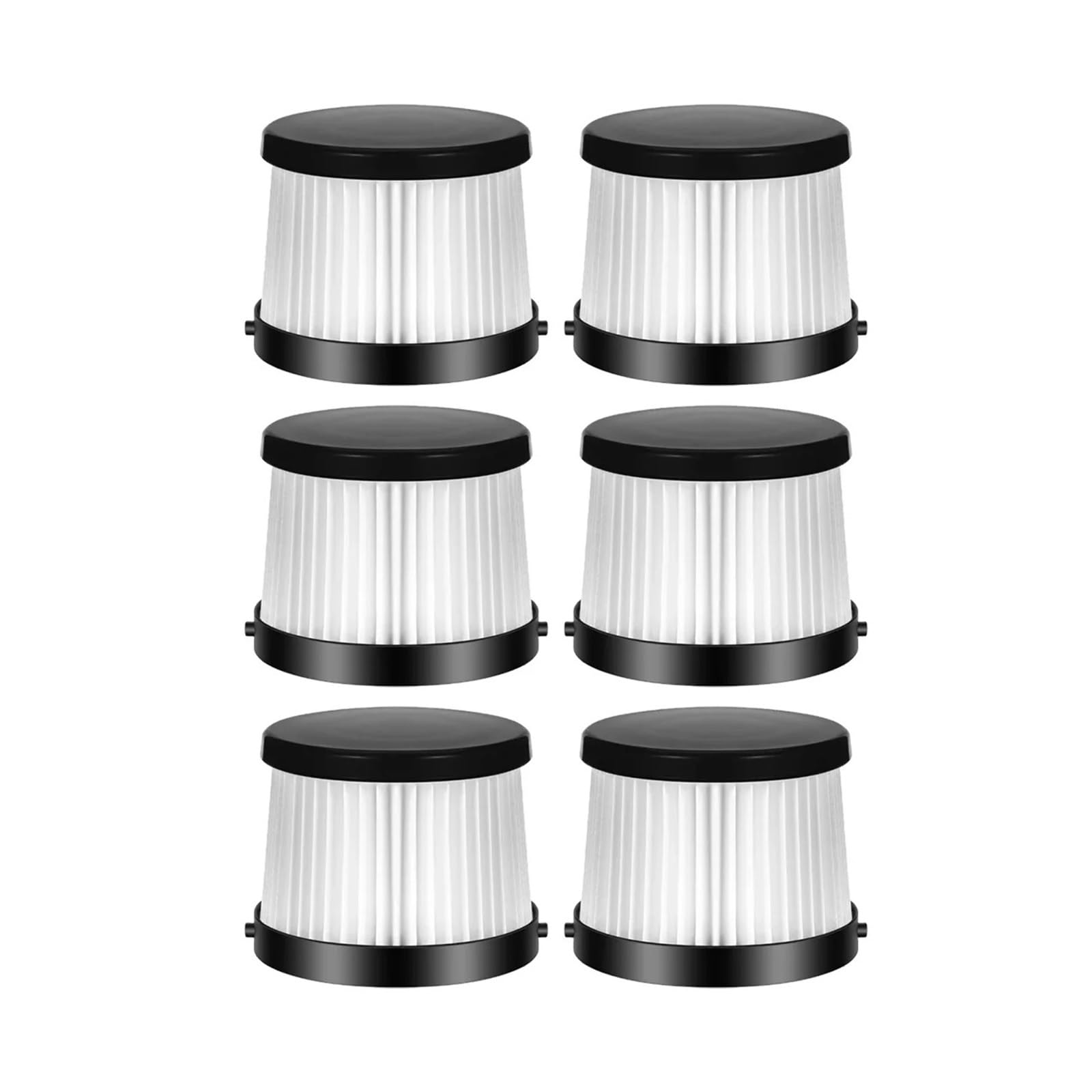 EEZII Replacement Filters，Compatible For DEWALT，DCV501HB 20V Cordless Handheld Vacuum Cleaner, Washable Reusable HEPA Filter Accessories Parts(6pcs)