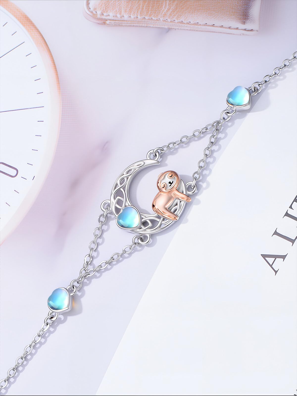 Dorunmo Pulsera de plata de ley 925 con diseño de ojo malvado, celta, gato, ola, tortuga, conchas marinas, enfermeras, hongos, pulsera de tobillo de buena suerte, joyería de cumpleaños para mujer