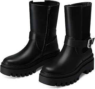 CELLENZ Women Chelsea Ankle Boots: Wide Width Round Toe Boots Fashion