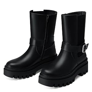 Women Chelsea Ankle Boots 2 48 In Platform Wide Width Comfortable Short Booties 2025 Fall Winter Fashion Boot