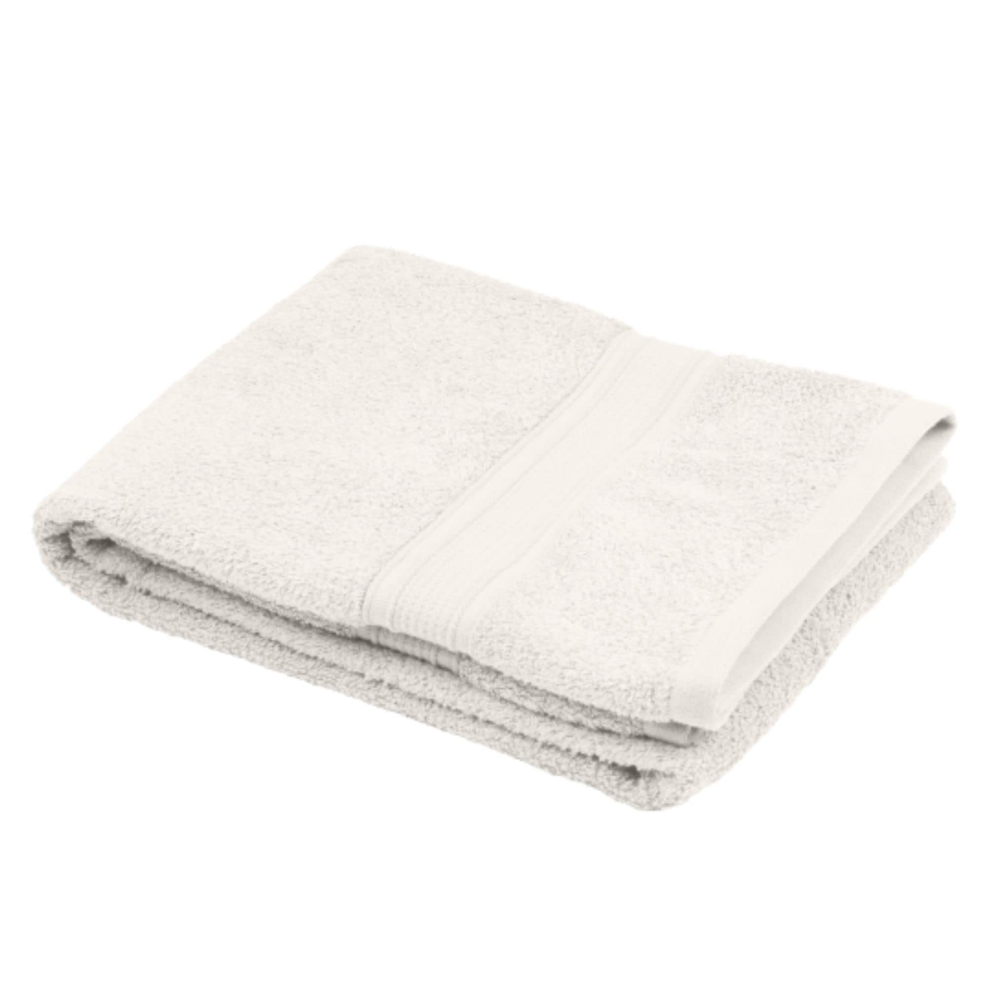 Serviette de bain 100% coton bio écru Stof Lagune 70x140 cm grand confort