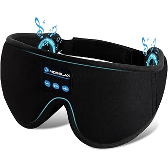 Sleep Mask with Bluetooth Headphones 3D Sleep Mask Wireless Music Eye Mask for Sleeping Side/Back Sleepers Sleep Headphones
