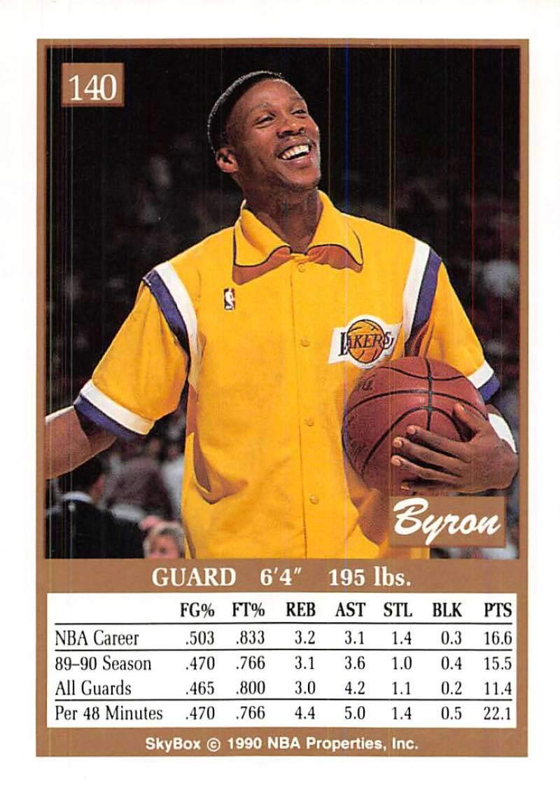 Amazon.com: 1990-91 SkyBox Basketball #140 Byron Scott Los Angeles