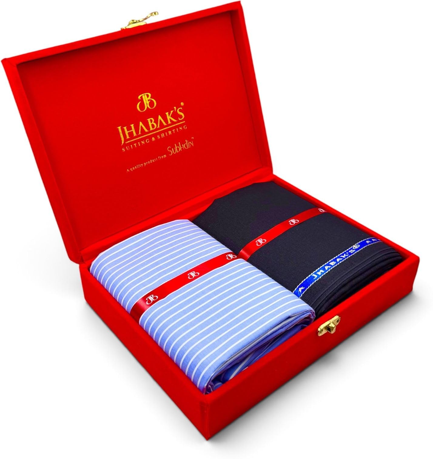 jhabak's Unstitched Cotton Blend Strip Shirt & Trouser Fabric - Shirt Cloth - Pant Piece-picture-25