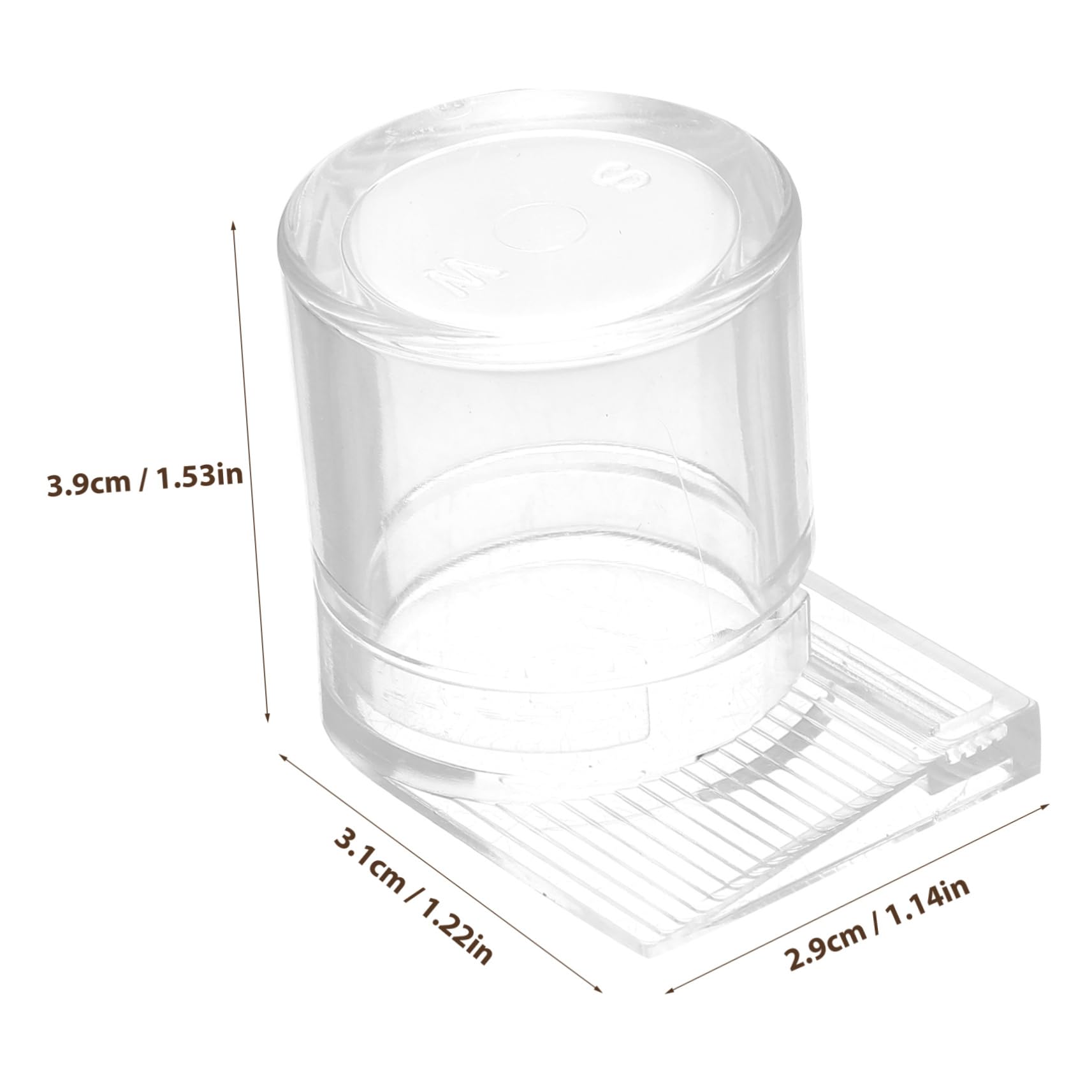 GALPADA Water Feeder Bowl Acrylic Nest Water Cup for Easy Feeding Small Portable and Easy to Clean High Stability and Functional Design