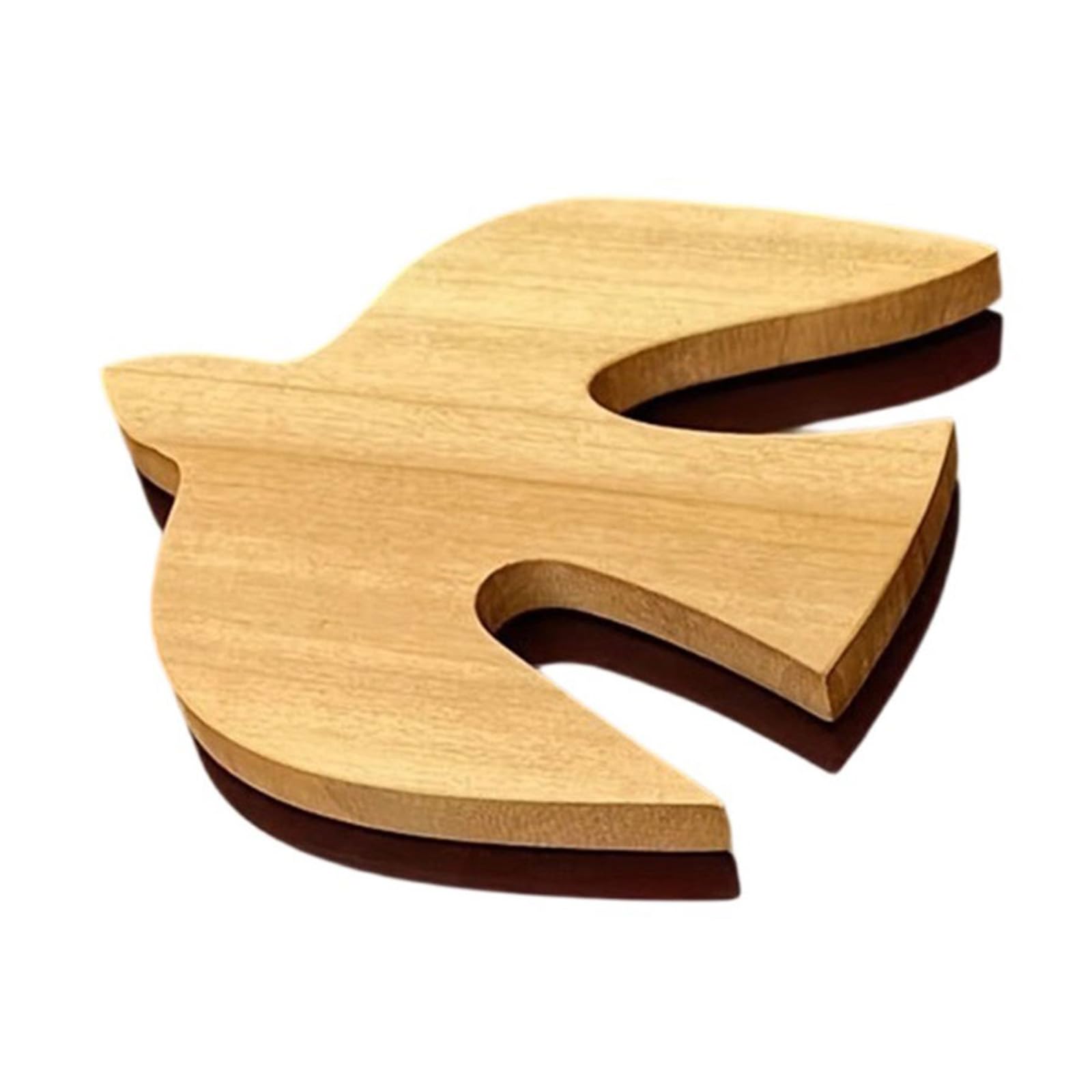 Wood Swallow Wall Sculpture Decoration Wooden Bird Hanging Pendants for Living Room and Bedroom Ornament Gift Giving Wood Bird Sculpture