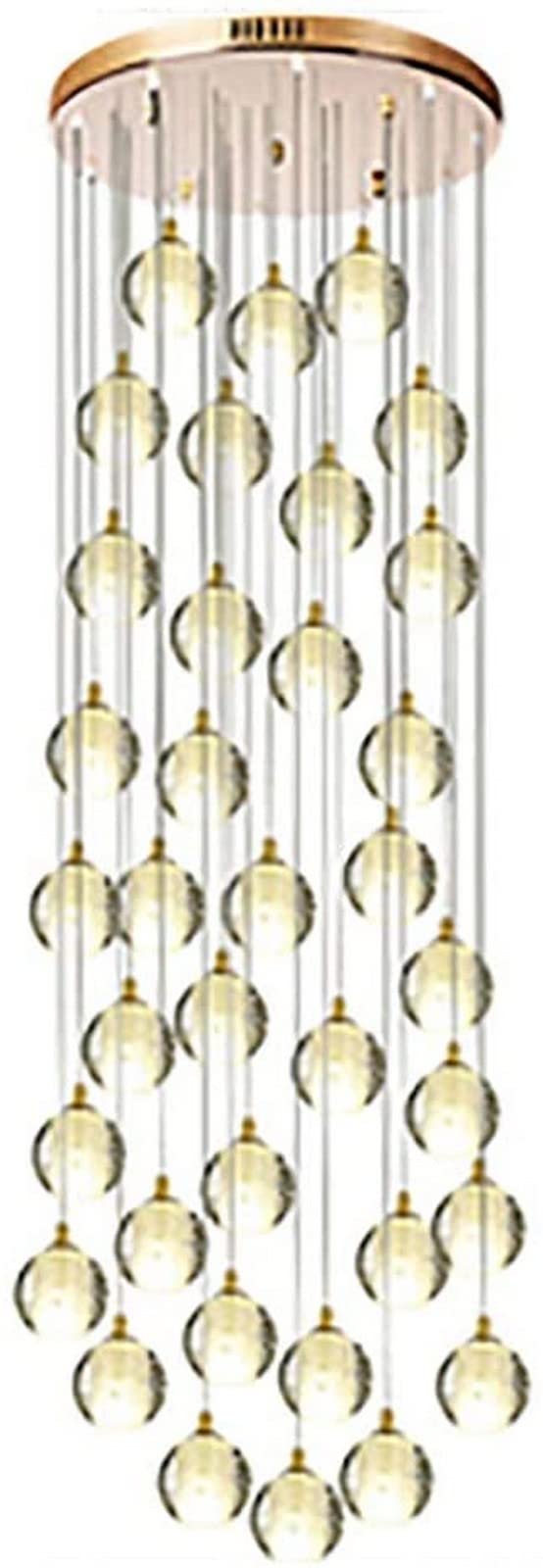 PCXEHUYP Chandelier Stairs Long Chandeliers,Spiral Staircase Ceiling Light Fixture for Hotel Living Room Home Bar, Crystal Spiral Chandelier-Silver 12(Silver,8)