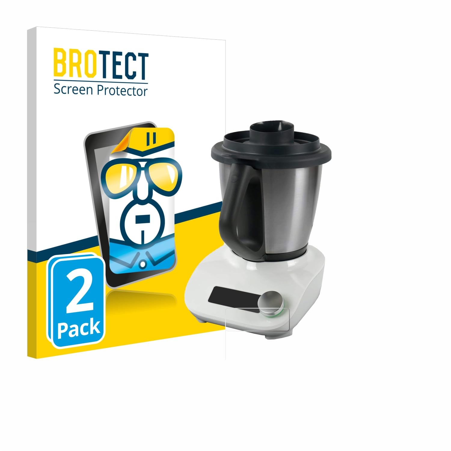 Lot De 2 Films De Protection écran Pour Thermomix TM7 - Anti-reflets, Anti-traces, Résistant Aux Rayures - Pose Facile Sans Bulles - 10