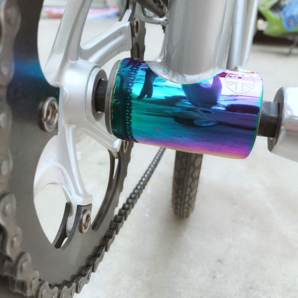 Protection de cadre de vélo en alliage d'aluminium pour pédalier de vélo pliable BB autocollant de protection pour vélo en plein air Accessoire de cyclisme