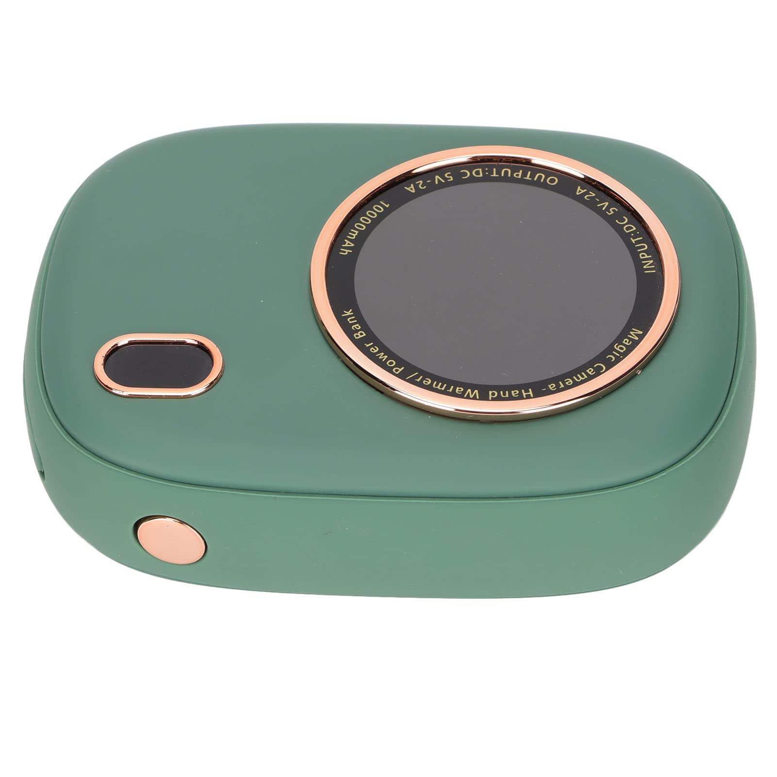 Akumulatorowy ogrzewacz do rąk Elektryczny ogrzewacz do rąk Akumulator 10000mAh Power Bank z wyświetlaczem LED na Camping Zimowe dni śnieżne(Green)