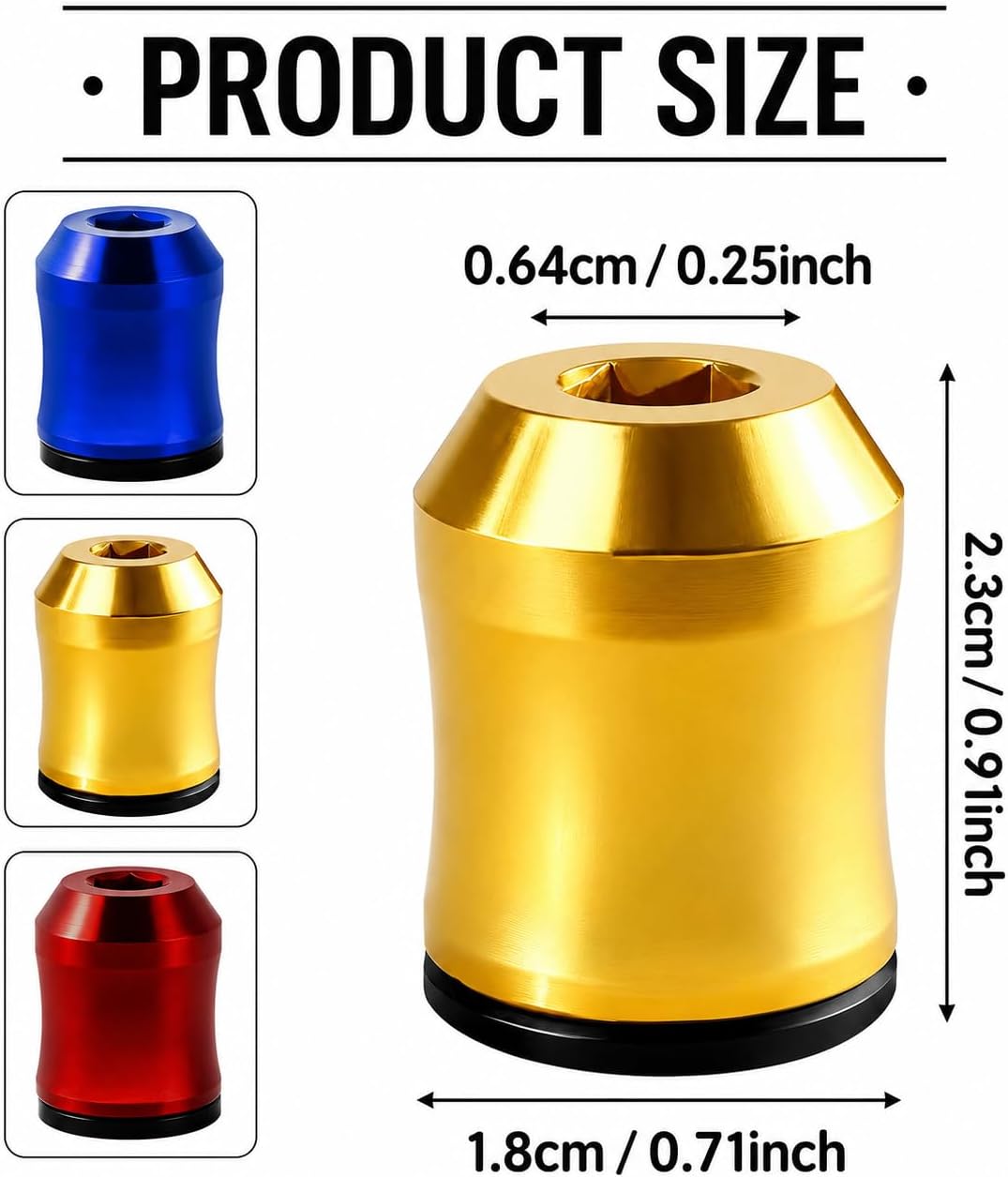 Strong Magnetic Screw Ring, 1/4 Inch Universal Magnetic Screw Holder, Removable Magnetic Screwdriver Drill Bit Holder for Hex Screwdriver and Power Bits