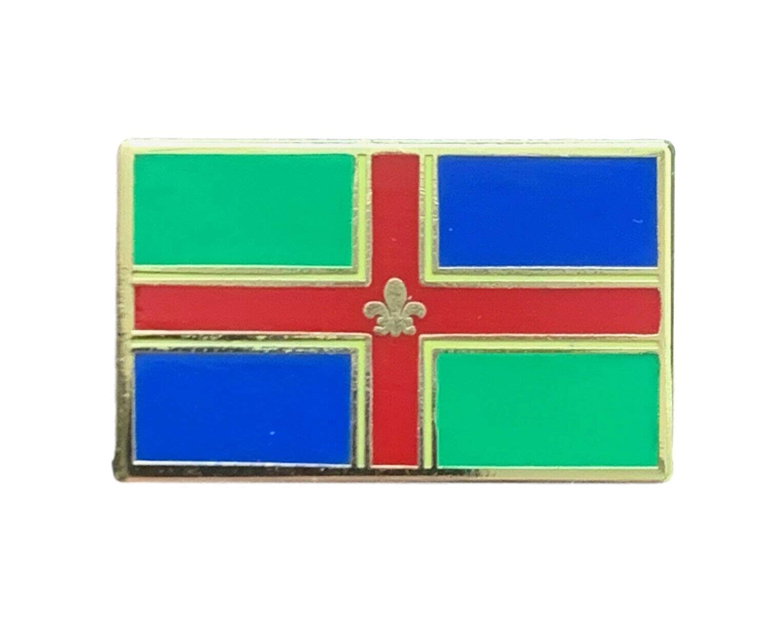Smartbadge® Lincolnshire County Flag Crested Enamel Lapel Pin Badge