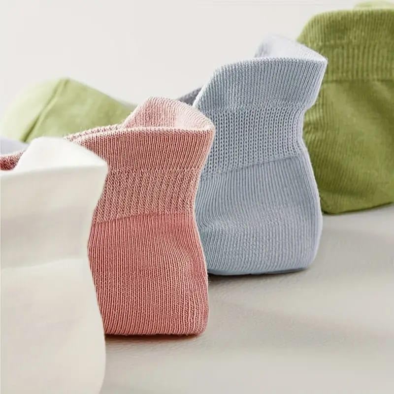 Image of JABA'S Girl's | Ladies Ultra Soft, Anti Odor, Breathable, Anti Blister Cotton Low cut Ankle Socks for Casual & Sports Multicolor Multi design Socks as per Availability | Lowcut Ankle (8 Pairs)