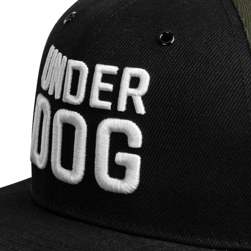 Nebelkind Casquette snapback pour homme et femme Underdog - Taille unique réglable - Unisexe - Casquette de baseball tendance en style streetwear de haute qualité avec visière plate, taille unique