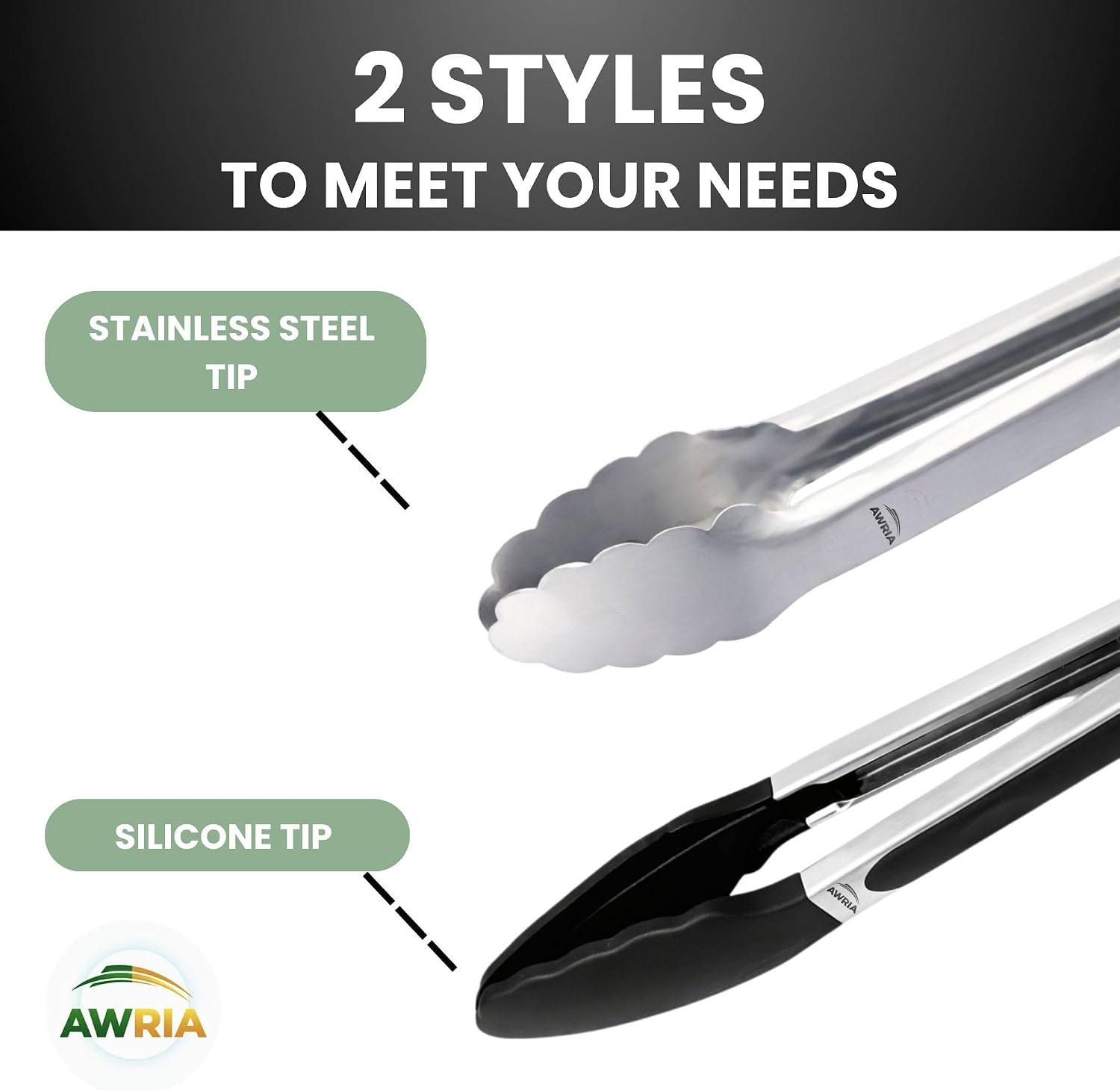 Silicone Tongs for Cooking Tongs Kitchen Tongs with Silicone Tips