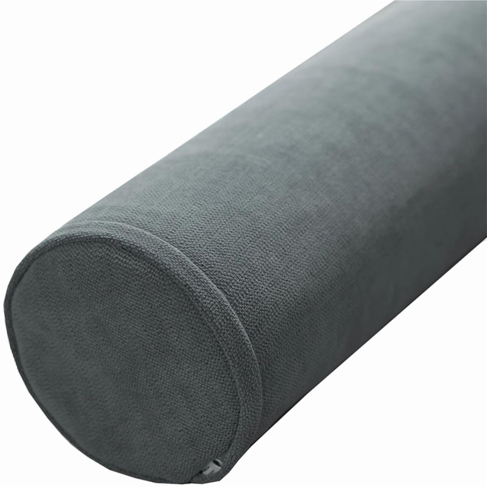 Zzdzw Dark Grey Cervical Roll Pillow Memory Foam Neck Round Pillow, With Zipper Cylinder Bolster Pillow For Sleeping, Round Neck Pillow For Head, Neck, Back, Legs And Yoga(,20X45cm/8X15in)