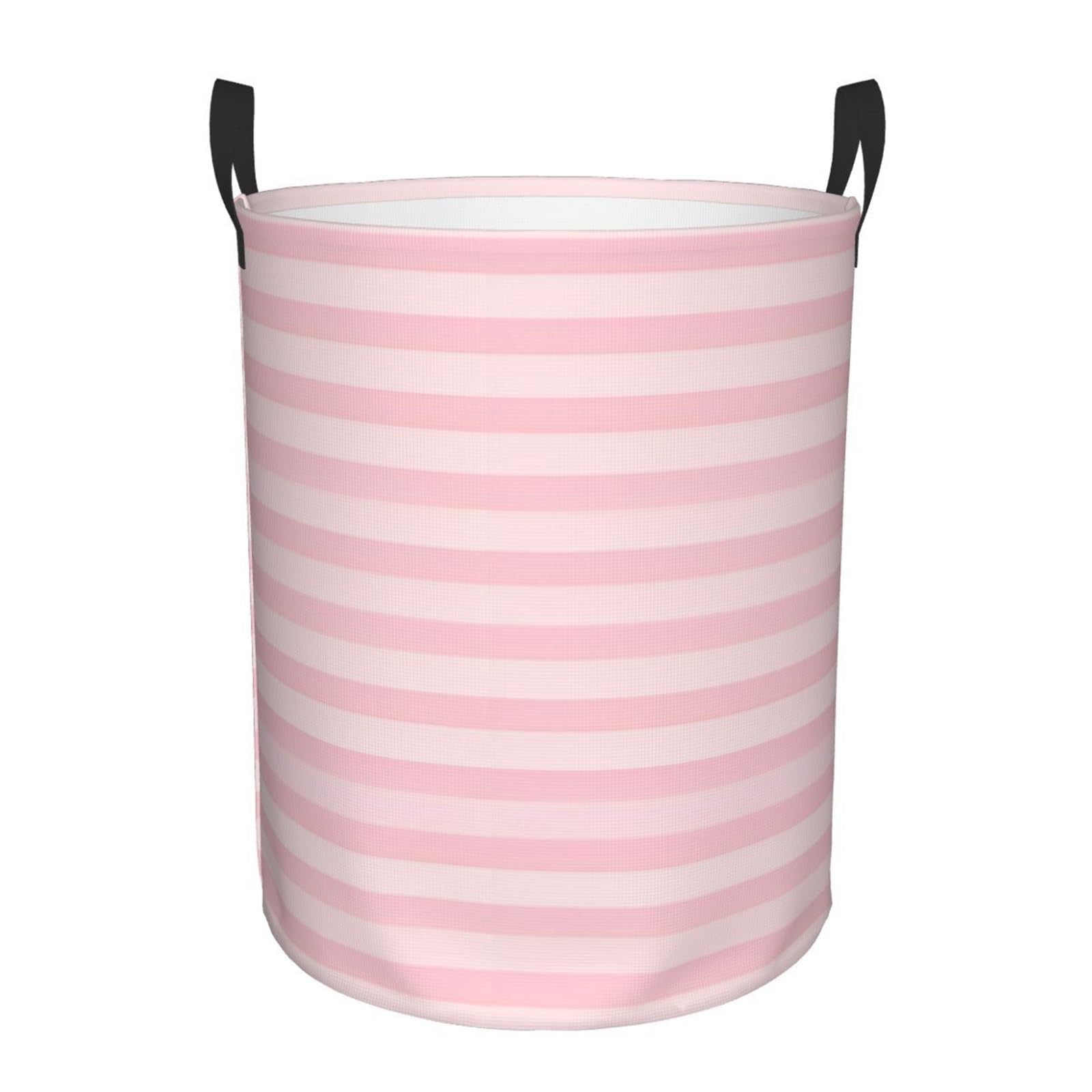 Fabric laundry hamper Household Fabric Dirty Cloth Basket Storage Bucket Stripe Home Folding Laundry for Family(Color5,L)